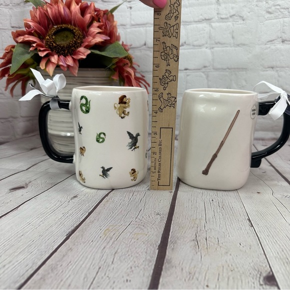 NWT rae dunn & harry potter collaboration hogwarts Wizard Mug Set obliviate - Picture 2 of 7